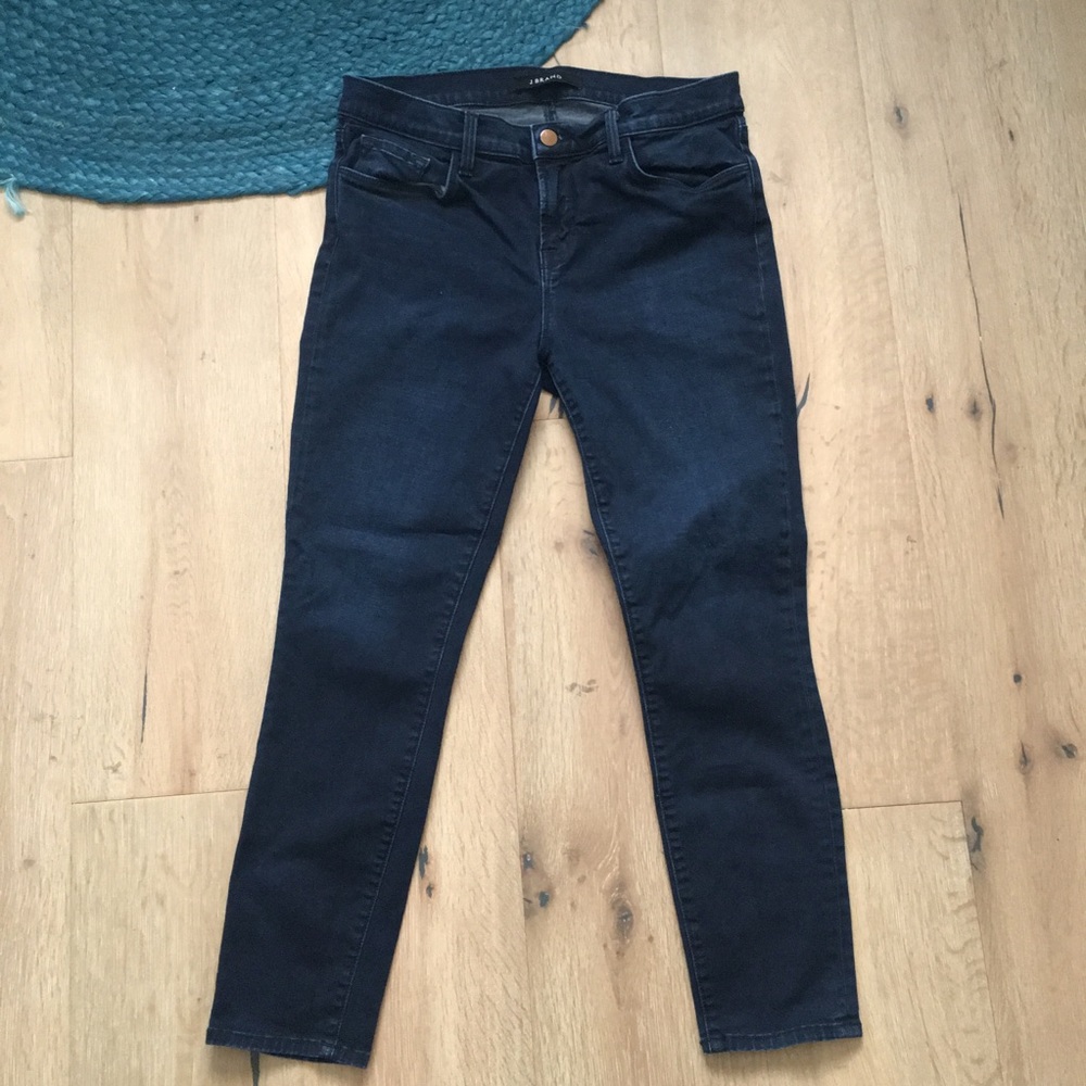 J Brand Atmosphere Indigo Blue Capri Jeans